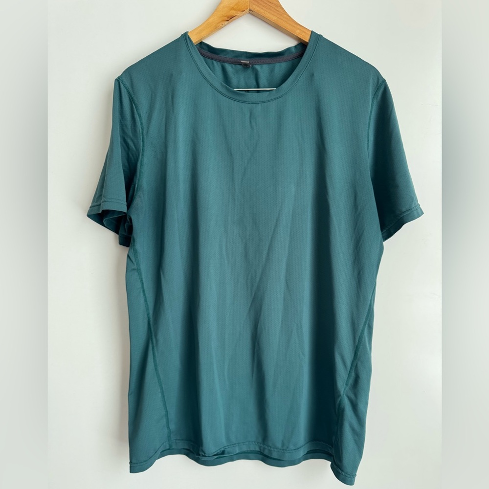 Royal Robbins Readydry Crew Short Sleeve‎ Top Men Large Dark Green moisture wick